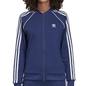 Adidas Women's Navy Track Jacket Medium